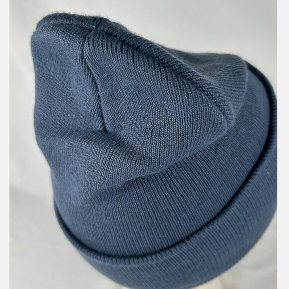 Unworn Crested Butte Colorado Blue Beanie Hat Cap Toboggan Stocking - Picture 4 of 4